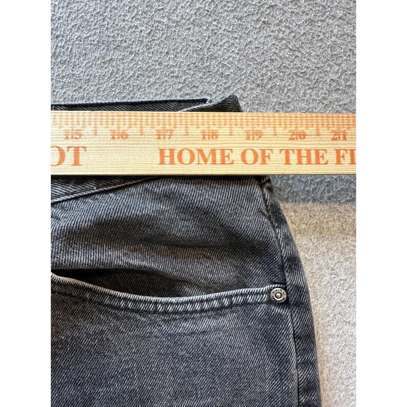 VTG Wrangler Jeans Mens 40x30 (38x28) Black Comfort Fit Straight Leg YKK 97601CB image 12