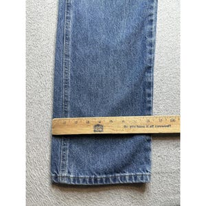 Wrangler Jeans Mens 36x32 (33x30) Blue Medium Wash Straight Leg Denim 96501DS image 4