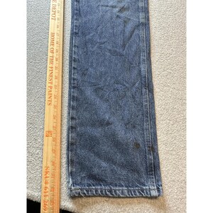 Vintage Wrangler Jeans Mens 32x34 Blue Regular Fit Straight Leg Cotton Denim image 13