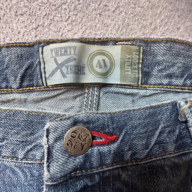 Wrangler Twenty X Jeans Mens 38x36 Blue 41MWXVI Loose Fit Utility Carpenter Work image 3