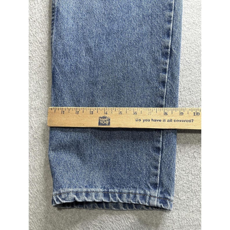 Wrangler Jeans Mens 40x30 Relaxed Fit Straight Leg YKK Zip Vintage Style Denim P image 11
