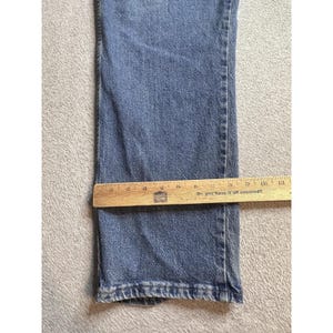 VTG Wrangler 85900LW Relaxed Straight Jeans Herren 40x27 Medium Wash Blue Denim Bild 4