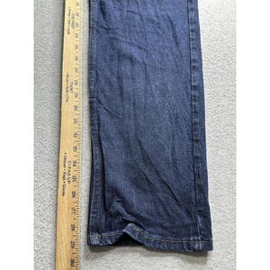 Jeansy Wrangler Jeans męskie 32x30 niebieskie jeansy proste nogawki 5 kieszeni zamek błyskawiczny klasyczny zdjęcie 10