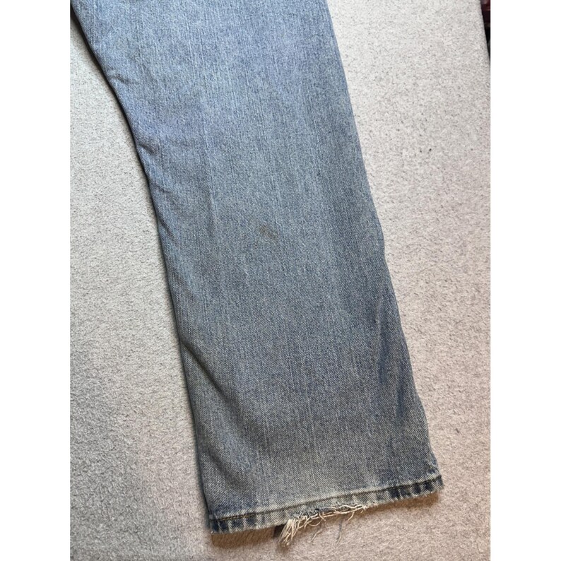 VTG Wrangler Hero Jeans Mens 40x32 (40x30) Light Wash Denim Straight Leg 97601VR image 6