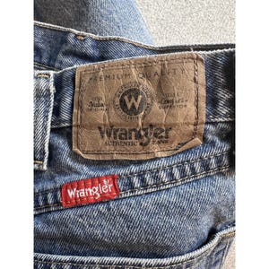 Wrangler 96501DS Jeans Mens 34x30 (32x29) Medium Wash Blue Regular Straight image 13