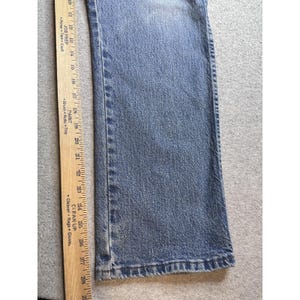 VTG Wrangler 856WAQD Jeans Mens 34x30 (33x28) Light Wash Blue Straight Stretch image 3