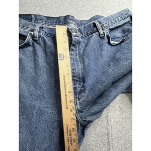 VTG Wrangler Jeans Mens 40x30 Blue 5 Pocket Relaxed Fit Denim Comfort 90s Y2K image 7