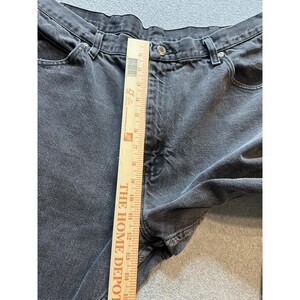VTG Wrangler Jeans Mens 40x30 (38x28) Black Comfort Fit Straight Leg YKK 97601CB image 14