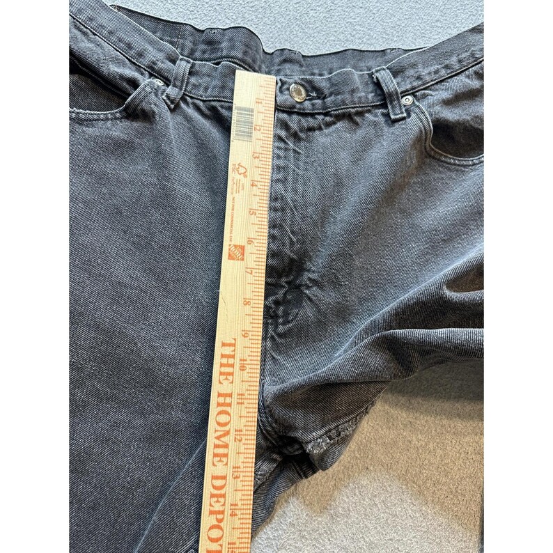 VTG Wrangler Jeans Mens 40x30 (38x28) Black Comfort Fit Straight Leg YKK 97601CB image 14