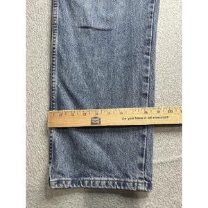 VTG Wrangler Jeans Mens 40x30 Blue 5 Pocket Relaxed Fit Denim Comfort 90s Y2K image 9