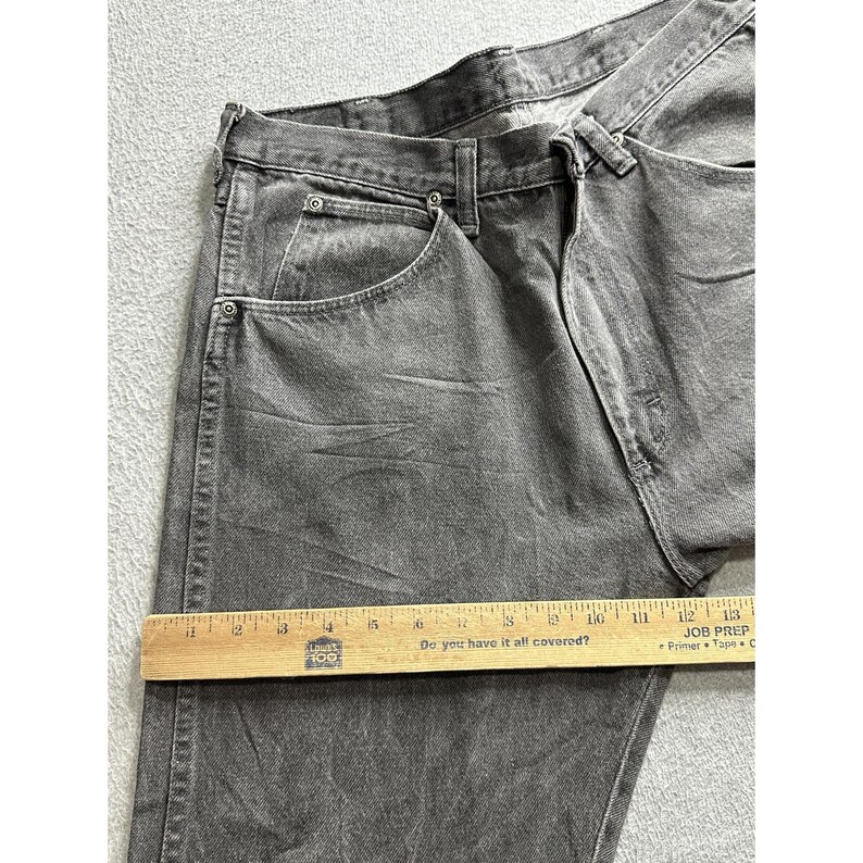 Vintage Wrangler Jeans Mens 34x30 Black Straight Leg Made in USA 90s 96501BK image 8