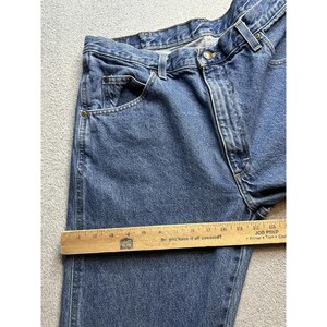 Wrangler Jeans Mens 36x32 (33x30) Blue Medium Wash Straight Leg Denim 96501DS image 5