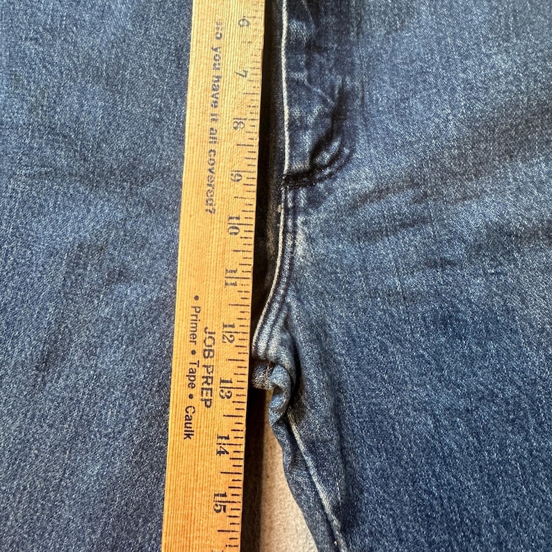Vintage Wrangler Jeans Mens 35x36 (33x34) Blue Cowboy Cut Straight Leg Denim USA image 5