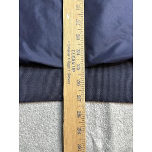 Giacca a vento vintage Fila da uomo, blu, con mezza zip, foderata, stile sportivo immagine 8