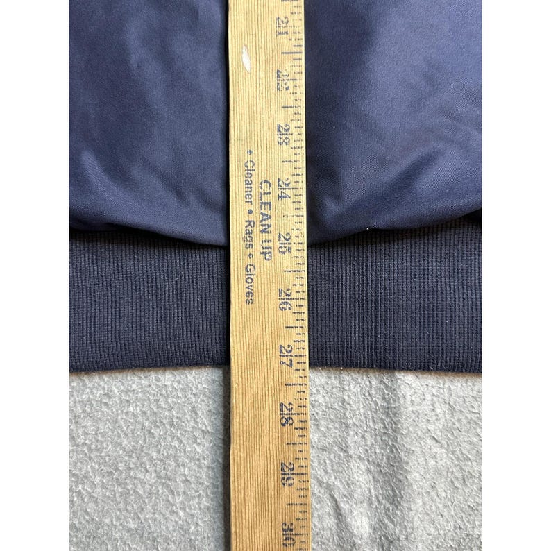 Giacca a vento vintage Fila da uomo, blu, con mezza zip, foderata, stile sportivo immagine 8