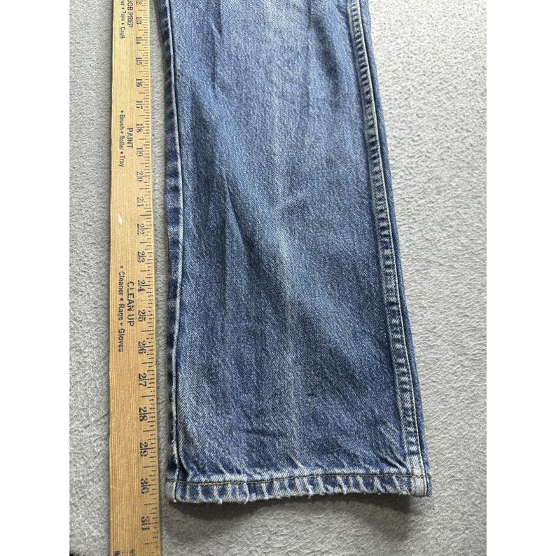 Wrangler Jeans Mens 32x31 Blue Denim Straight Leg Zip Fly YKK Red Tab 5-Pocket image 10