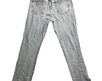 Calça Jeans Wrangler Masculina 32x32 Lavagem Clara Azul Denim Perna Reta Desgastada 96501MR