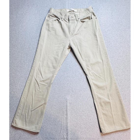 Vintage Gap Bootcut Jeans Womens 28 Beige Mid Rise Light Wash 
