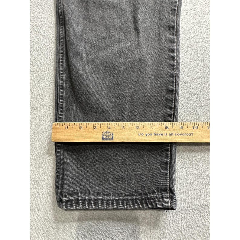 Spodnie jeansowe Wrangler Authentic Jeans Mens 39x28 Grey, luźne, wyprodukowane w USA zdjęcie 9