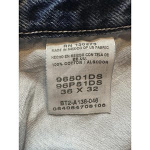 Wrangler Jeans Mens 36x32 (33x30) Blue Medium Wash Straight Leg Denim 96501DS image 11