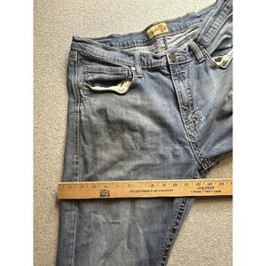 VTG Wrangler 20X Jeans Mens Blue 35x30 Wash Straight Leg Western Denim Casual image 9