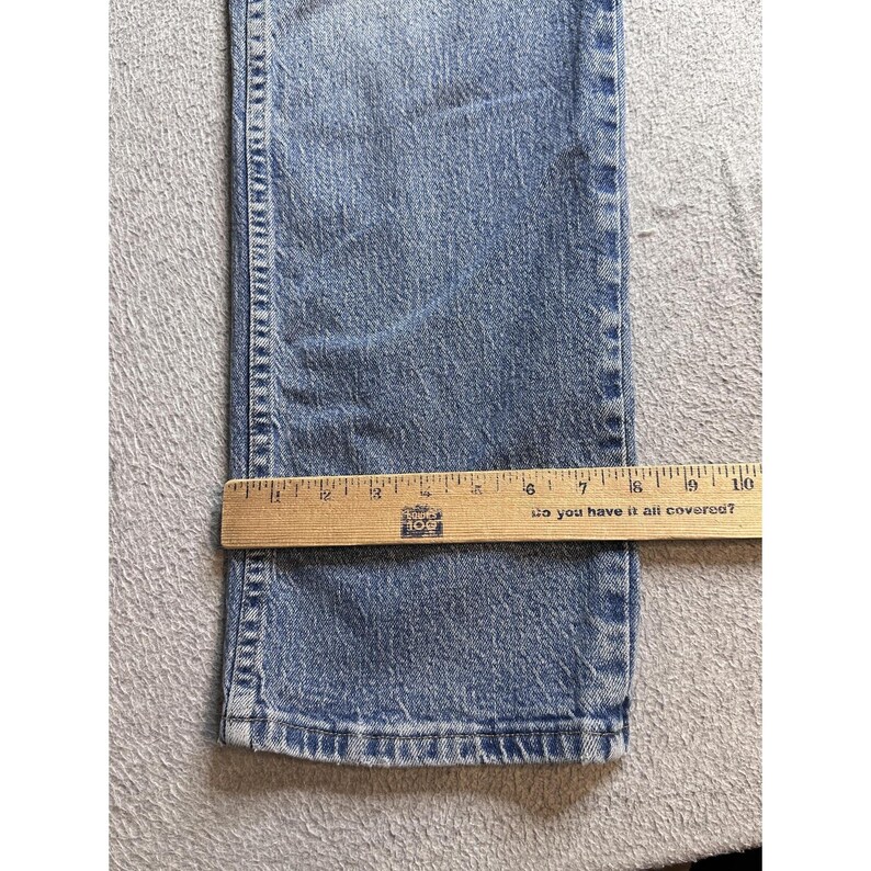 VTG Wrangler 856WAQD Jeans Mens 34x30 (33x28) Light Wash Blue Straight Stretch image 4