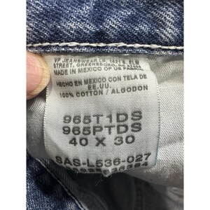 VTG Wrangler Jeans Mens 40x30 Blue 5 Pocket Relaxed Fit Denim Comfort 90s Y2K image 3