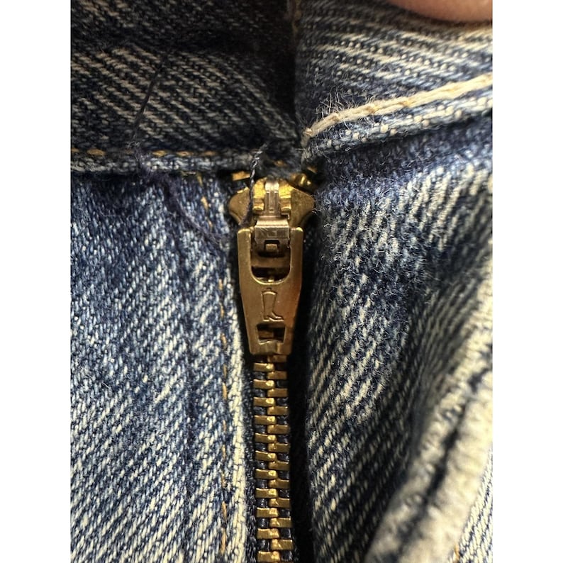 VTG Wrangler Rugged Wear Jeans Mens 34x30 Blue Denim Workwear Straight 35100MN image 3
