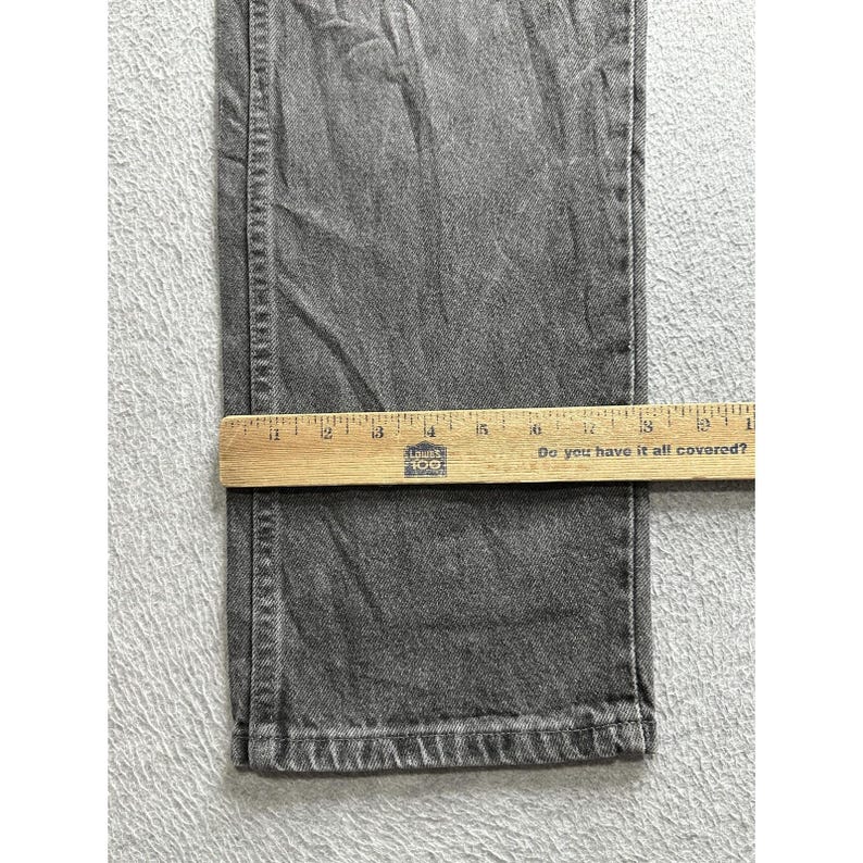 Vintage Wrangler Jeans Mens 34x30 Black Straight Leg Made in USA 90s 96501BK image 9