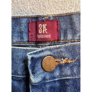 Wrangler 31MWZPW relaxte fit jeans heren 34 x 30 (34 x 28) blauw denim werkkleding gebeitst afbeelding 6