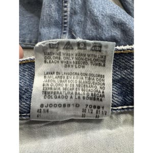 VTG Wrangler Jeans Mens 40x30 Blue 5 Pocket Relaxed Fit Denim Comfort 90s Y2K image 2