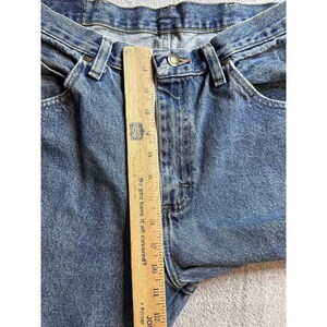 Wrangler 96501DS Jeans Mens 34x30 (32x29) Medium Wash Blue Regular Straight image 6