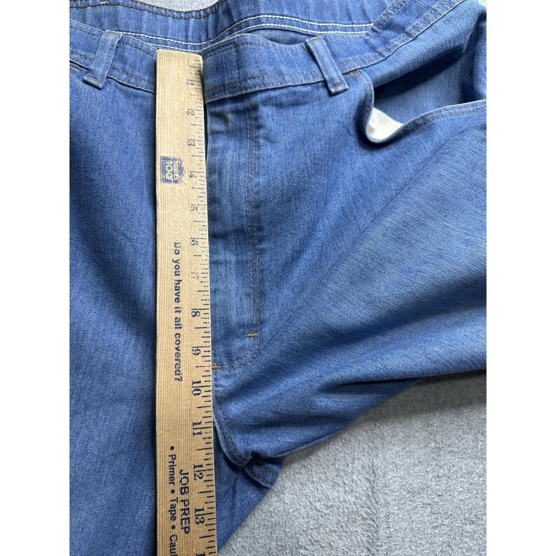 VTG Wrangler Jeans Mens 38x25 Blue Straight YKK Zip Classic Denim Pants Durable image 7