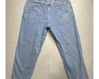 Vintage Wrangler Jeans Mens 38x25 Blue Denim Authentic Straight Leg 97601RS 90s