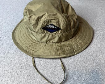 VTG Columbia Boonie Hat Mens Large Khaki Omni-Tech Ripstop Sun Bucket Hat USA