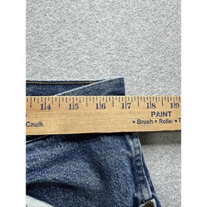 VTG Wrangler Jeans Mens 36x32 Blue Authentic Five Pocket Straight Denim 96501MR image 6
