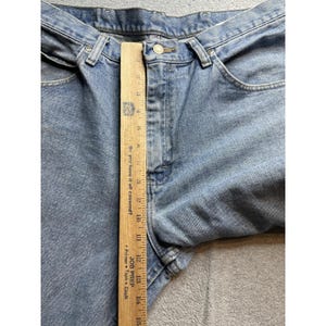 Wrangler Jeans Mens 36x32 Light Wash Relaxed Fit 97601SB Denim Straight Leg image 7
