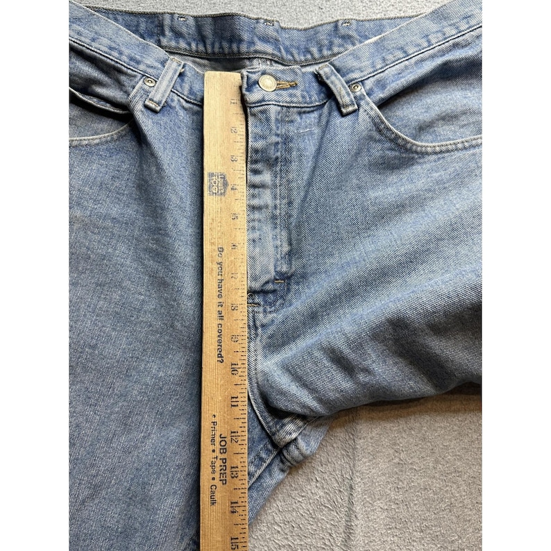 Wrangler Jeans Mens 36x32 Light Wash Relaxed Fit 97601SB Denim Straight Leg image 7
