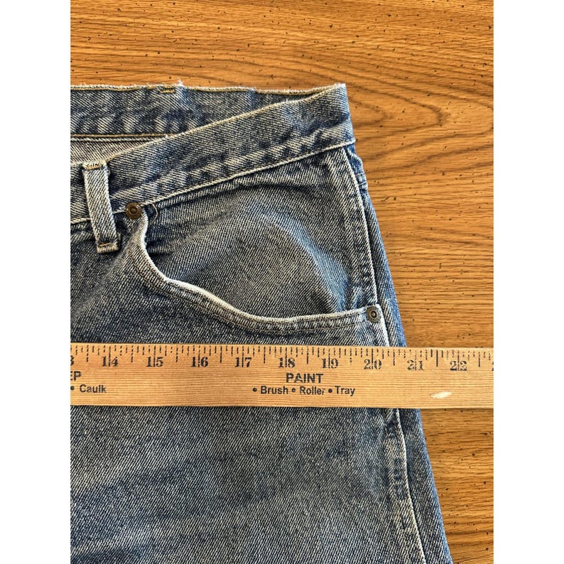 Vintage Wrangler Jeans Mens 36x30 (34x28) Blue 96501DK Relaxed Fit Denim USA 90s image 12