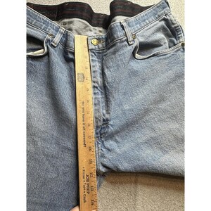 Wrangler Jeans Mens 36x30(37x29) Light Wash Blue Denim Straight Leg Relaxed Fit image 6