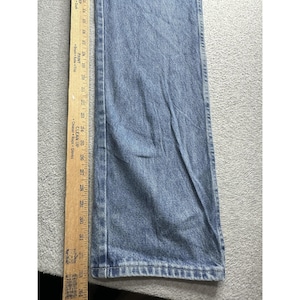 Vaqueros Wrangler para hombre, talla 34 x 34, de mezclilla azul, pierna recta, 5 bolsillos, cremallera YKK, 96501DS imagen 10