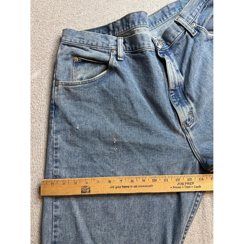 Vintage Wrangler Premium Jeans Mens 40x30 (39x29) Relaxed Fit Light Wash 97601SB image 13