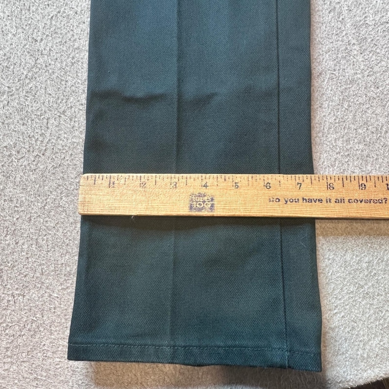 Vintage Wrangler-jeans heren 29 x 32 (27 x 30) groen cowboy-snit slim-fit 936CGN denim afbeelding 7