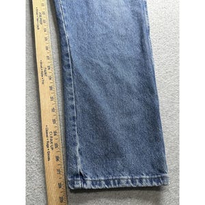 Wrangler Jeans Mens 40x30 Relaxed Fit Straight Leg YKK Zip Vintage Style Denim P image 12