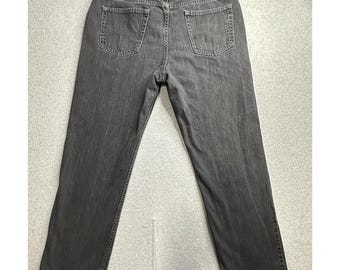 Lee Jeans Mens 40x32 Regular Fit Straight Leg Denim Pants YKK Zip Vintage Style