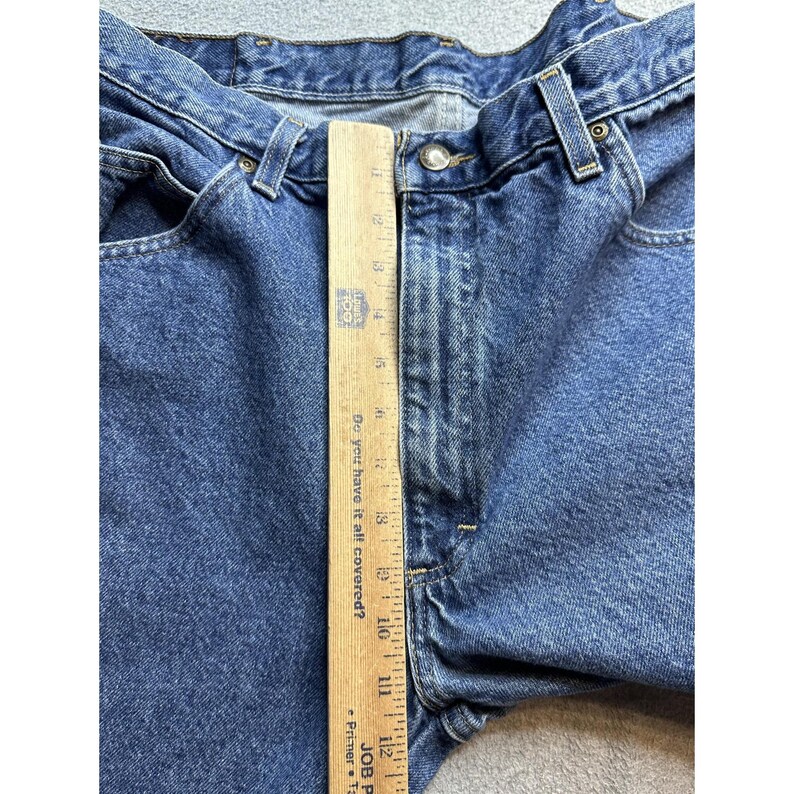Wrangler Jeans Mens 36x32 (33x30) Blue Medium Wash Straight Leg Denim 96501DS image 6