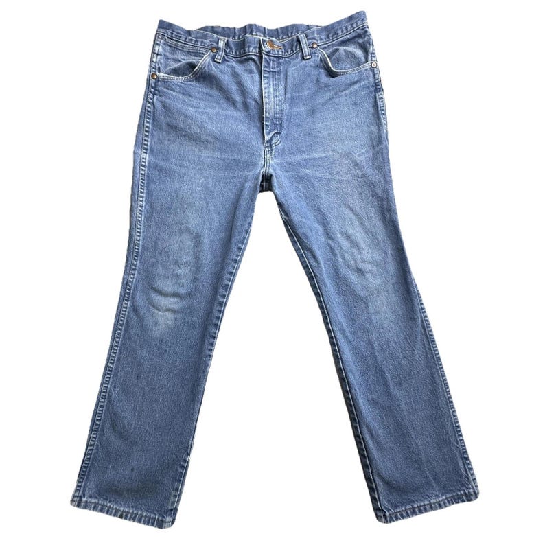 Wrangler 936DEN ジーンズ メンズ 36x30 ブルーデニム ストレートレッグ カウボーイ ウエスタンブーツカット 画像 2