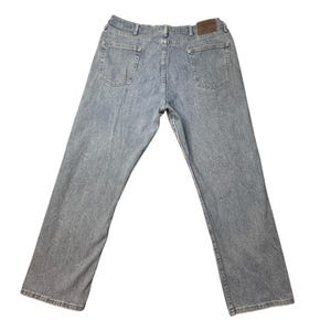 Wrangler-jeans heren 38 x 30 blauw relaxte pasvorm 9WRLAVS lichte wassing denim met stretch afbeelding 2