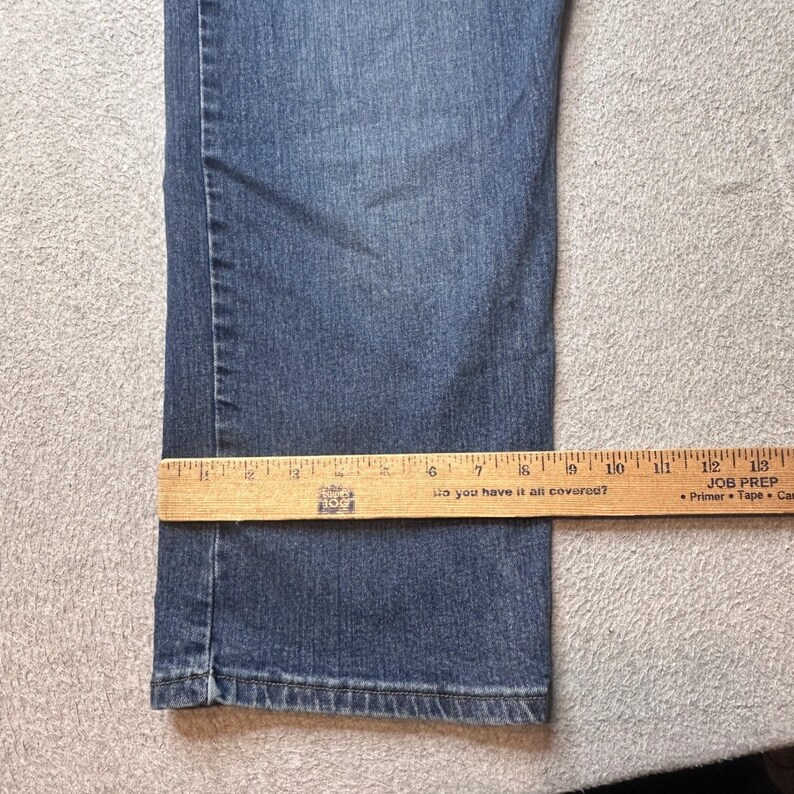 Wrangler Jeans Mens 40x30 Blue Premium Quality Straight Leg Stretch 97FXWXD image 7