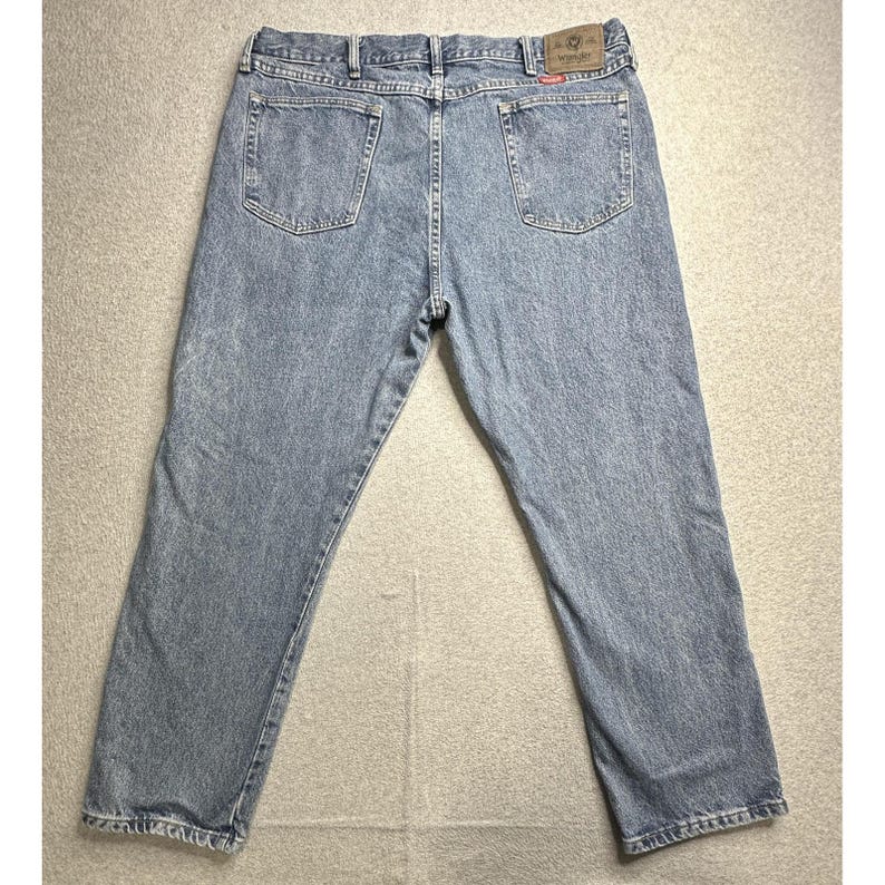 VTG Wrangler Jeans Mens 40x30 Blue 5 Pocket Relaxed Fit Denim Comfort 90s Y2K image 1